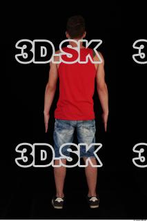 0005 Whole body red shirt short jeans  black shoes…